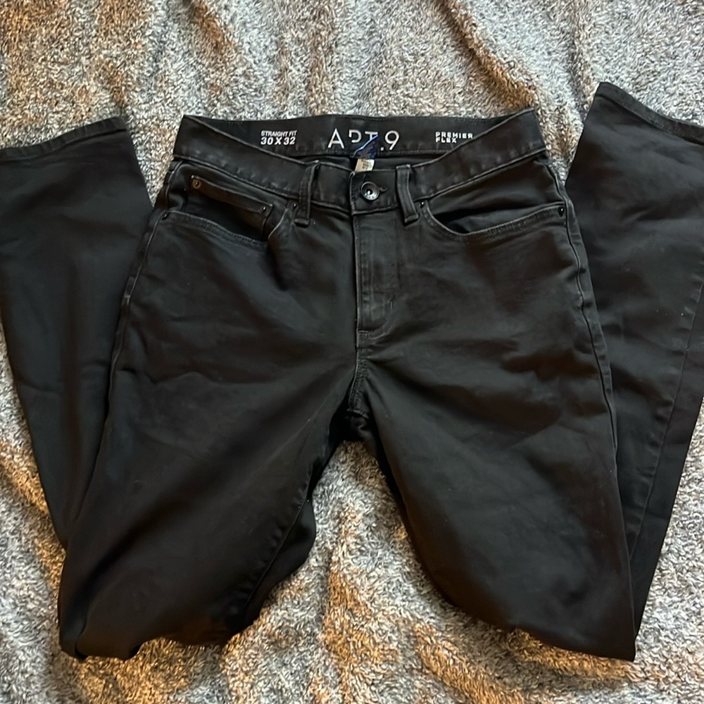 Simple men’s black jeans